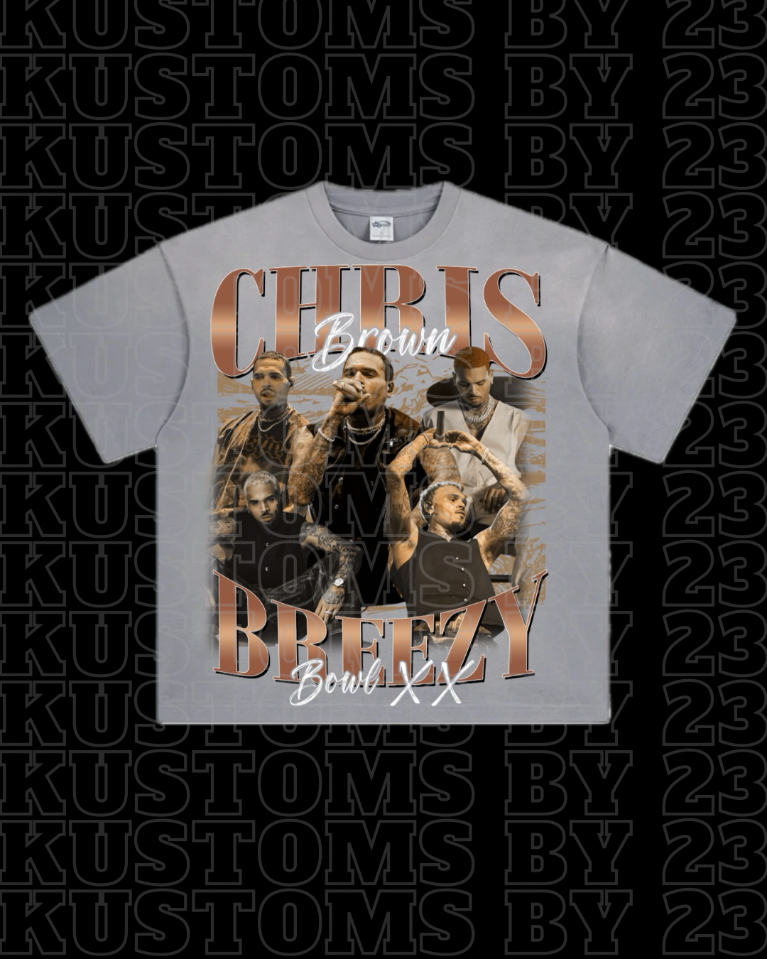Chris Brown “Breezy XX Bowl” Concert 25’ Tees w/ MoneyOnMyMind Clo. Website Barcode