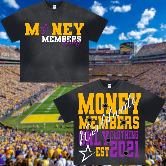 LSU Homecoming 25’ “Money Members ONLY” Tees