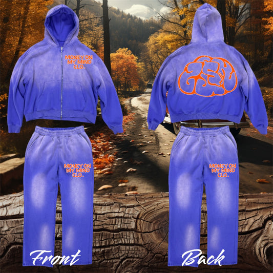 Sun-Dried Distressed Sweatsuit Set