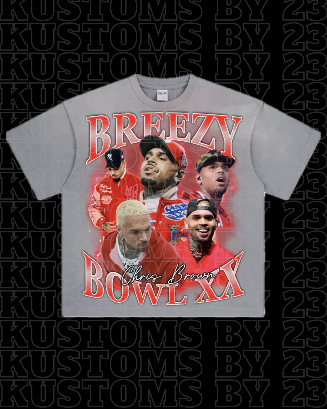 Chris Brown “Breezy XX Bowl” Concert 25’ Tees w/ MoneyOnMyMind Clo. Website Barcode