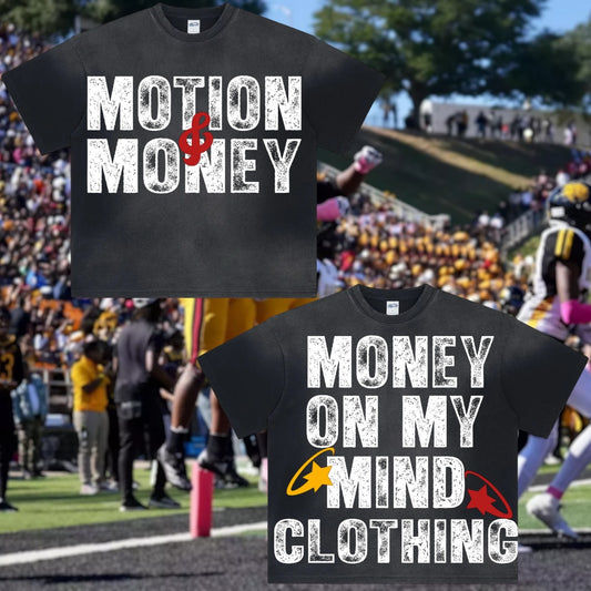 GSU Homecoming 25’ “Motion & Money” Acid Wash Tee