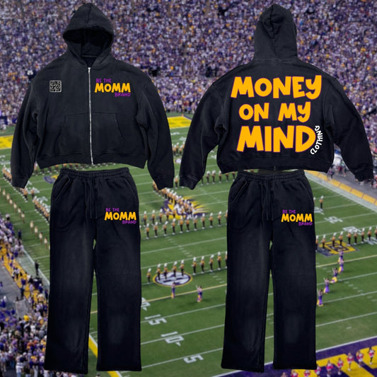 LSU Homecoming 25’ “MOMM Be The Brand” Zip-Up Sweatsuit
