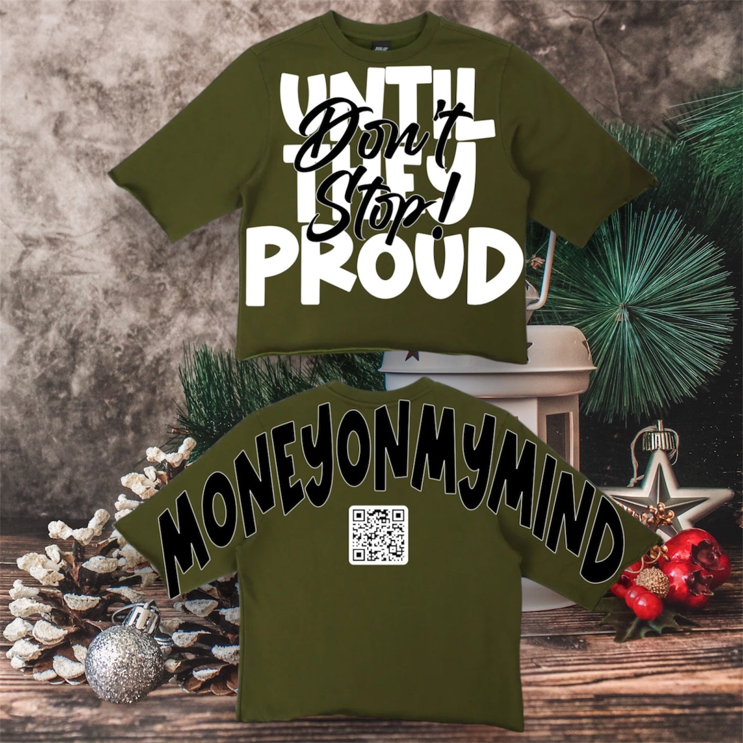 Until They Proud…Don’t Stop! Cropped Crewnecks