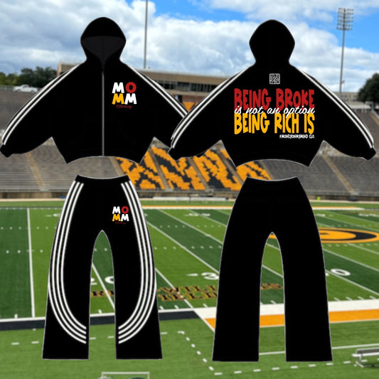 GSU Homecoming 25’ MOMM “Being Broke Is Not An Option, Being RICH Is” Windbreaker Set