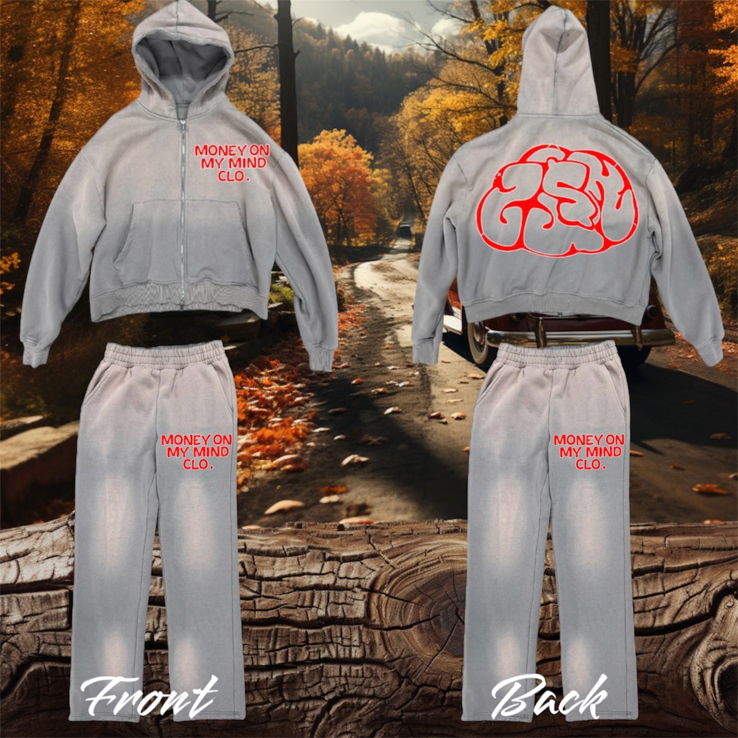 Sun-Dried Distressed Sweatsuit Set