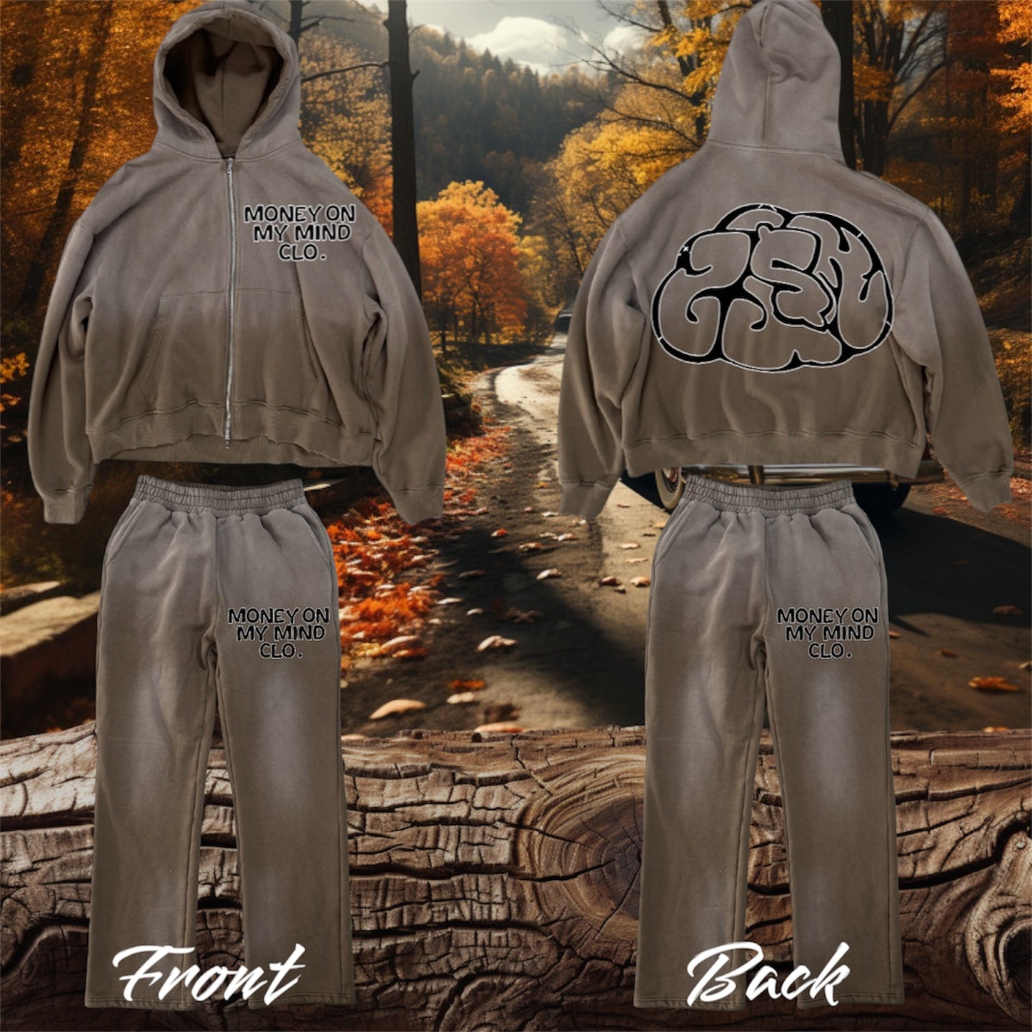 Sun-Dried Distressed Sweatsuit Set